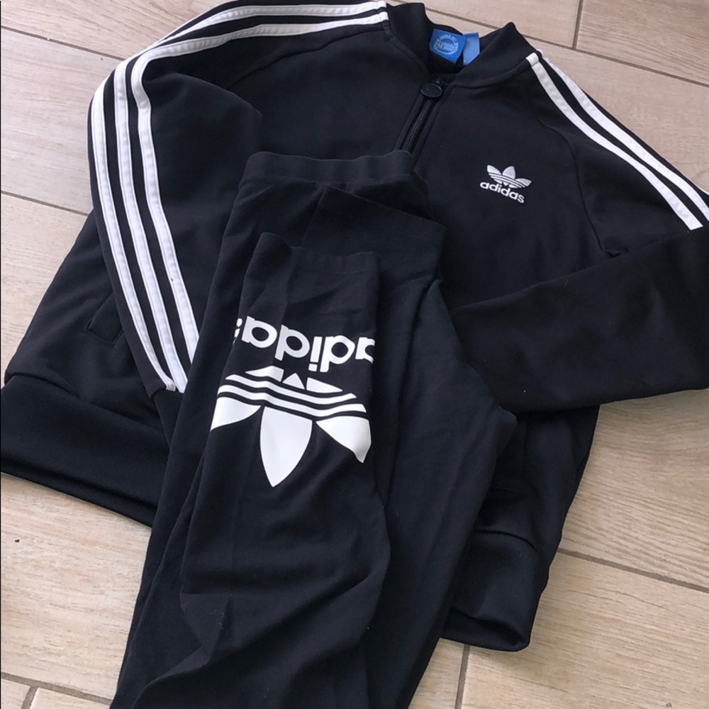 Adidas track jacket set
